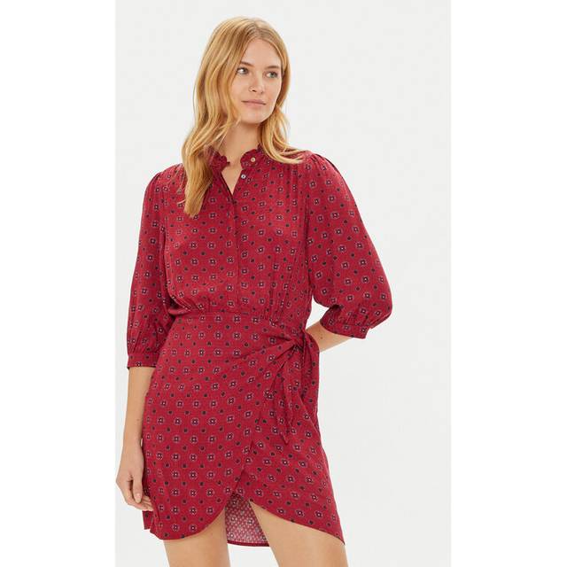 Pepe Jeans for woman. PL953611 Picci dress maroon (XS), Casual, Viscose