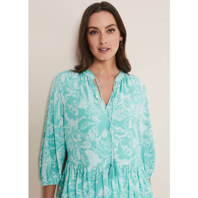 Blue Lara Paisley Blouse (12)
