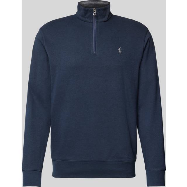 Polo Ralph Lauren for man. 710812963003 Pullover Navy zip (M), Casual, Cotton, Long sleeve