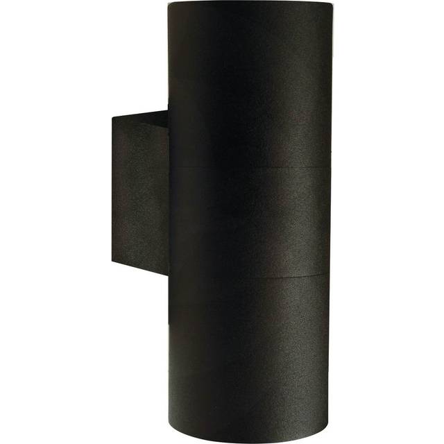 Tin Maxi Double Wall Light Fixture in Black - Homeware Living Lighting DÃ©cor Outdoor Garden Driveway Doorway Terrace Patio Yard - 230V, Class 1