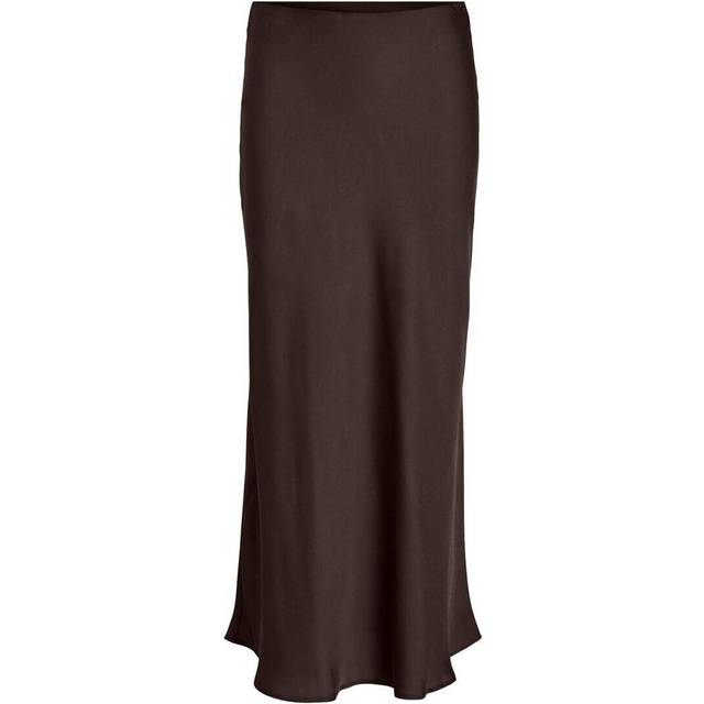 VILA Viellette Hw Long Skirt - Noos |Brun |38