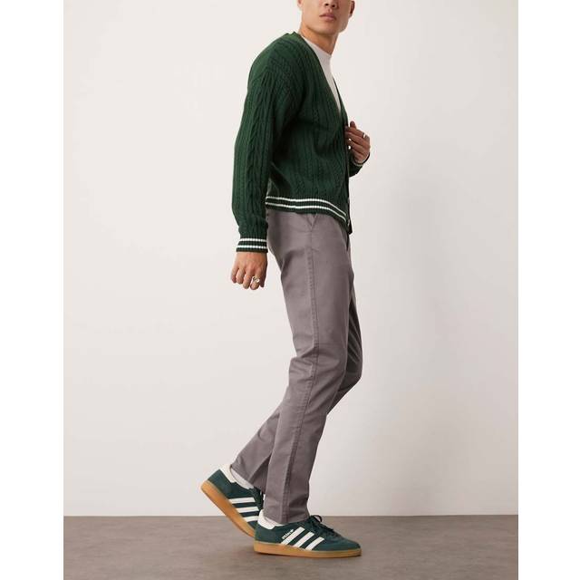 New Look Men's Grey Slim Chino Trousers - 30R