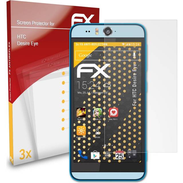 Atfolix 3x screen protection film for htc desire eye matt&shockproof