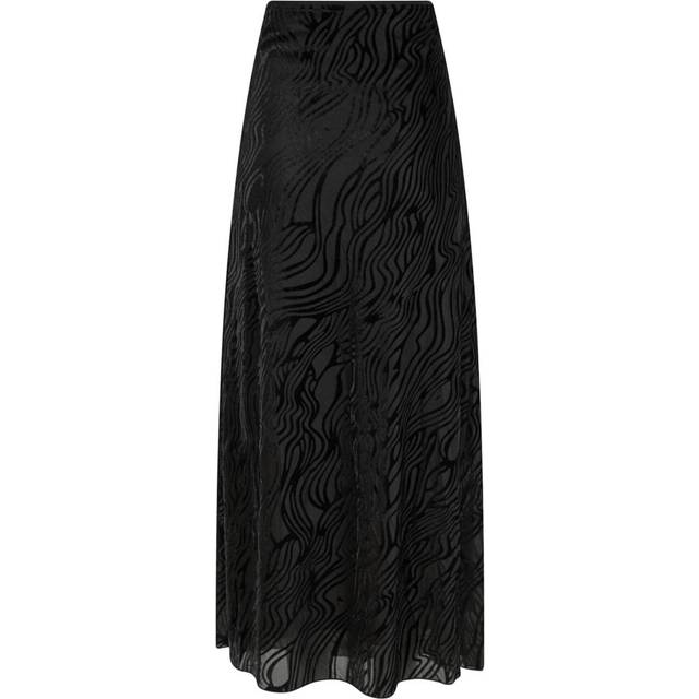 Neo Noir Vicky Zebra Burnout Skirt Dam Maxikjolar Stl. 36 - Från Magasin - Black (36)
