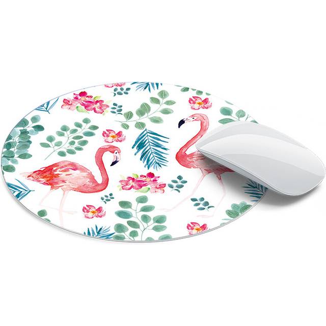 (I) 1pcs Cute mouse pad small round large cushion portable office home natural