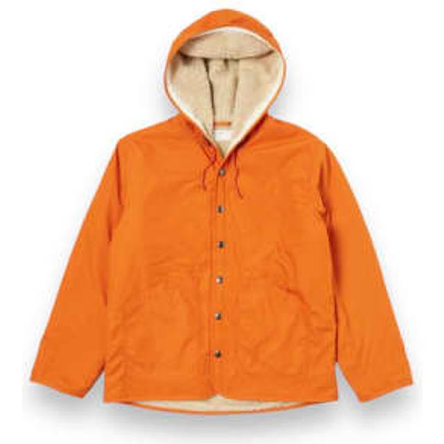 Universal Works - Reversible Simple Hooded Jacket 31129 Orange/Sand Rec Poly Tech/Sherpa L