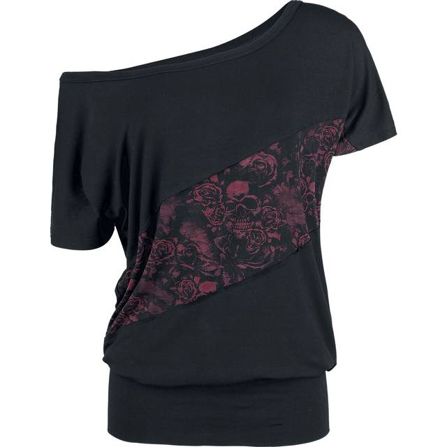 Black Premium by EMP T-Shirt - Can You Read My Mind - S to XXL - for Women - black-red