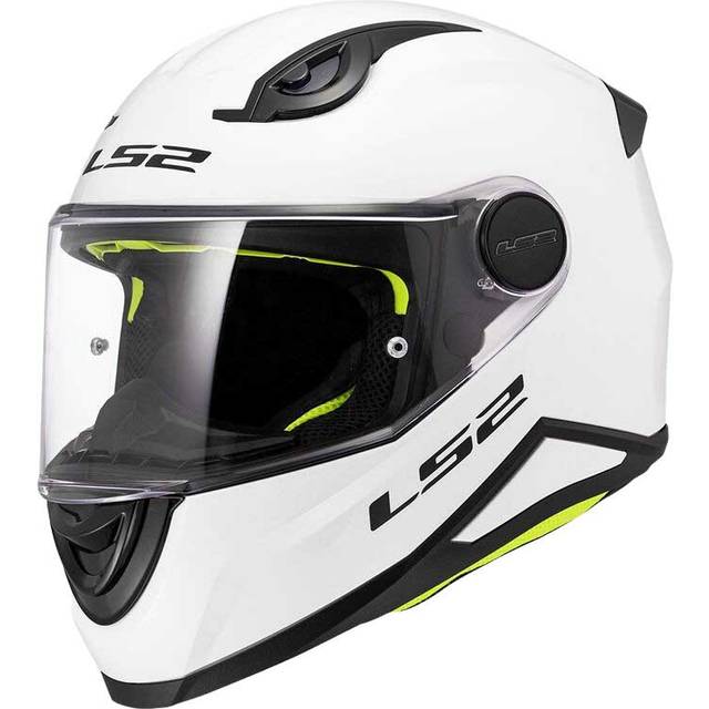 LS2 FF812 Solid, full face helmet kids , color: White , size: S