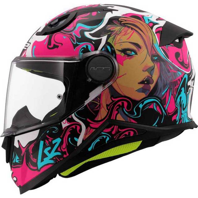 LS2 FF812 Kid Ciberg Kids Helmet, pink-green-blue, Size S