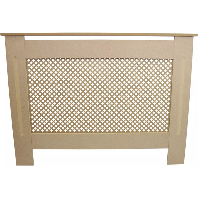 Monster Shop 1115Mm Natural MDF Radiator Cover, Brown