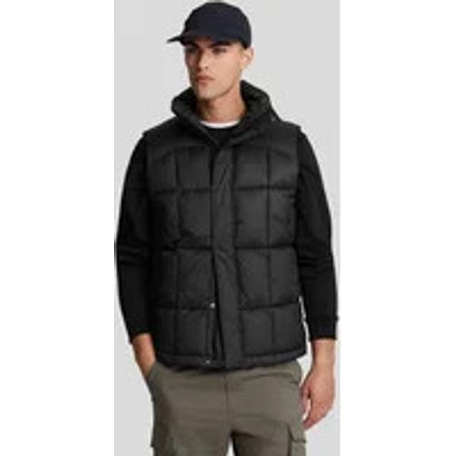 Lyle & Scott, Jacka, Herr, XL, Polyester, Jackor Quilted Pannelled Gilet - black (XL)