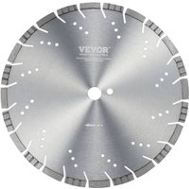 Vevor - Diamond Blade, 14inch/350mm Concrete Saw Blade Wet or Dry, 0.47inch/12mm Slanted Teeth Diamond Segment Blade, Universal 1 inch/25.4 mm Center