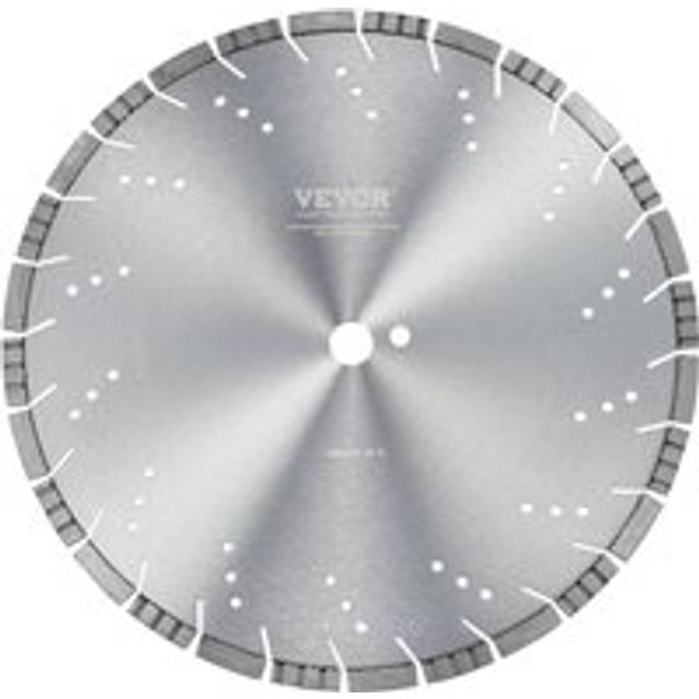 Vevor - Diamond Blade, 16inch/400mm Concrete Saw Blade Wet or Dry, 0.47inch/12mm Slanted Teeth Diamond Segment Blade, Universal 1 inch/25.4 mm Center