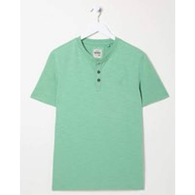 FatFace Woodside Slub Henley Mint - FatFace - Size: 4XL TALL