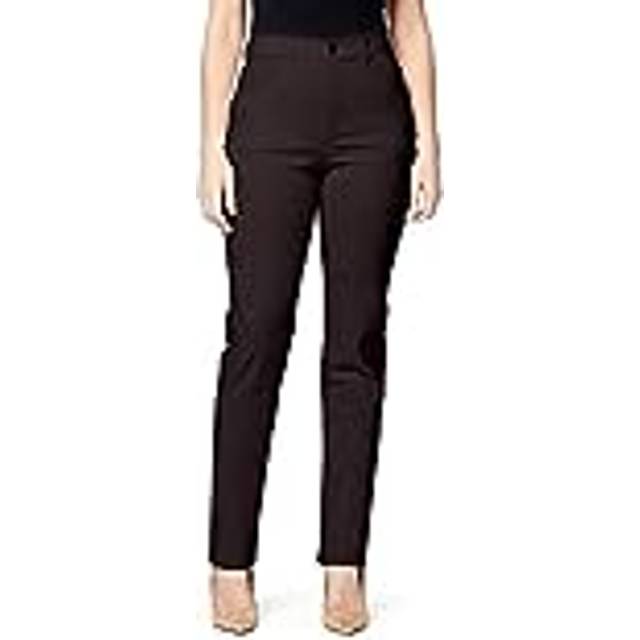 Gloria Vanderbilt womens Amanda Classic High Rise Tapered Jean  Coffee Roast  24 Plus Regular