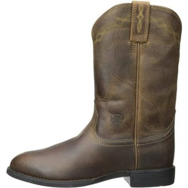 Women's leather western boots Ariat Heritage Roper - Marron