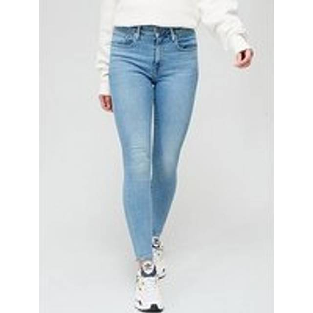 Levi's – 721 – Ljustvättade, smala jeans med hög midja-Blå