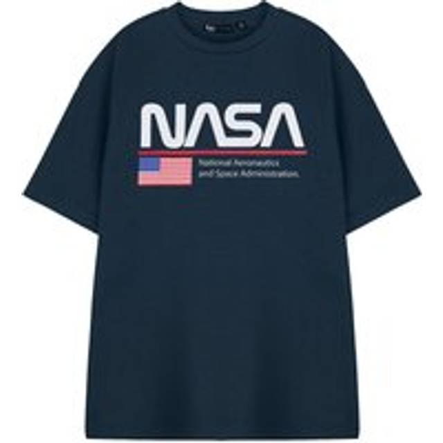 (X-Large) NASA Short Sleeved T-Shirt (Unisex Blue)