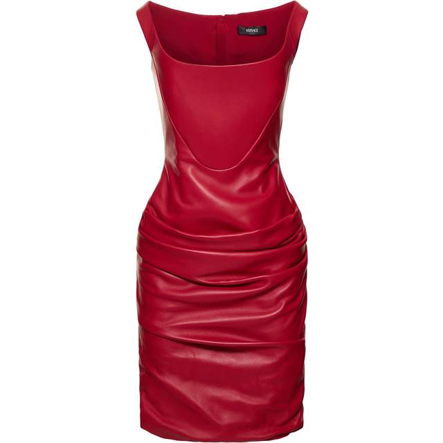 Leather Mini Dress - Red (42)