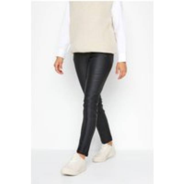 Pixiegirl Black Ava Stretch Faux Leather Look Jeans Petite > 8 Pixiegirl | Petite Women's Skinny Jeans - Petite 8
