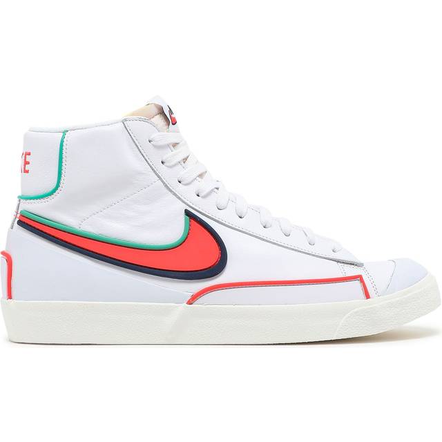 Nike Blazer Mid '77 Infinite 'White Blue Void Crimson' DA7233-102 - White/Brt Crimson-Blue Void-Roma Green-Sail-Black - 6.5