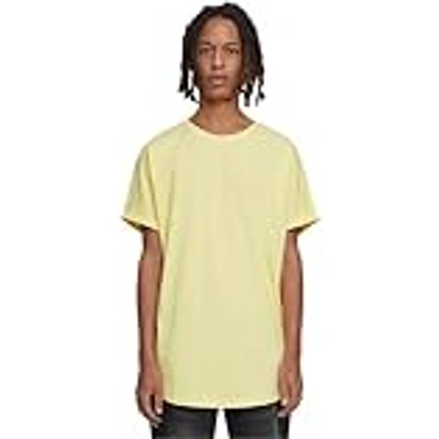 Longline lapel T-shirt Urban Classics - Jaune - 5XL