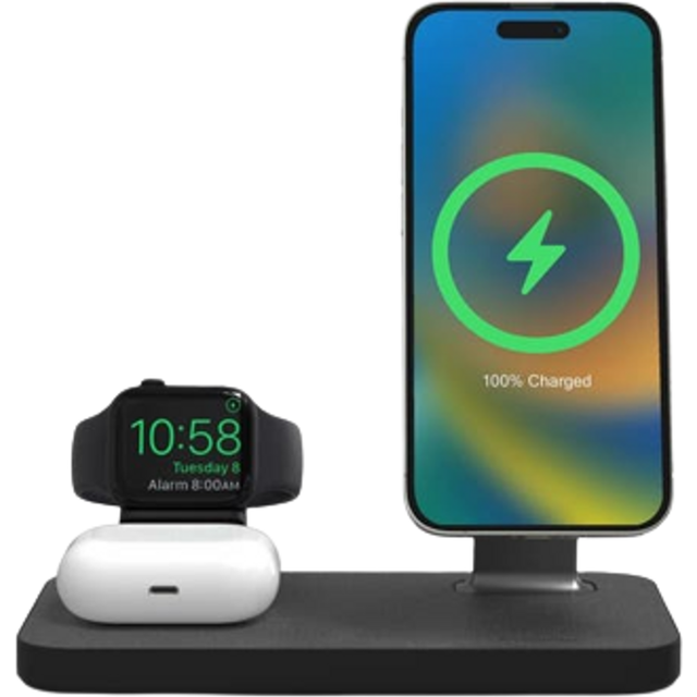 Mophie Snap+ 3in1 15W Wireless Charger for Apple iPhone / Apple Watch / Airpods - Black