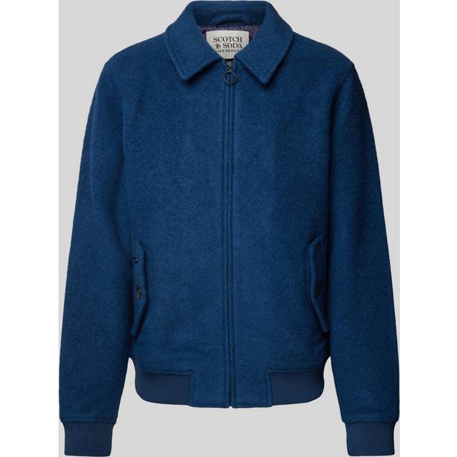 Scotch and Soda Bomberjack Wool Blend Royal Blue Dark Blue size XL