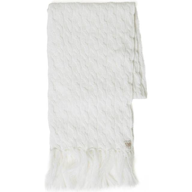 TWINSET - knitted scarf - women - Wool/Polyester - One Size - White