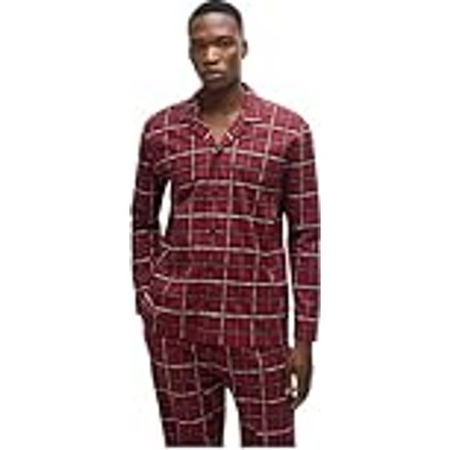 Hugo Boss Men's Pyjama Gift Set, Dark Red - Size: MEDIUM