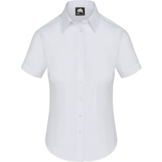 ORN Essential Short Sleeve Blouse 5450 White 8 Colour: White, Size: 8