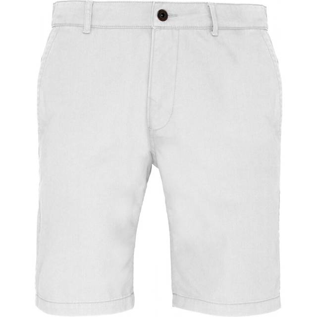 (3XL, White) Asquith & Fox Mens Casual Chino Shorts