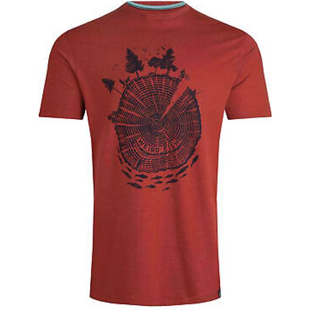 (XXL, Nut) Weird Fish Mens Woodsman Screenprint Eco Friendly T-Shirt