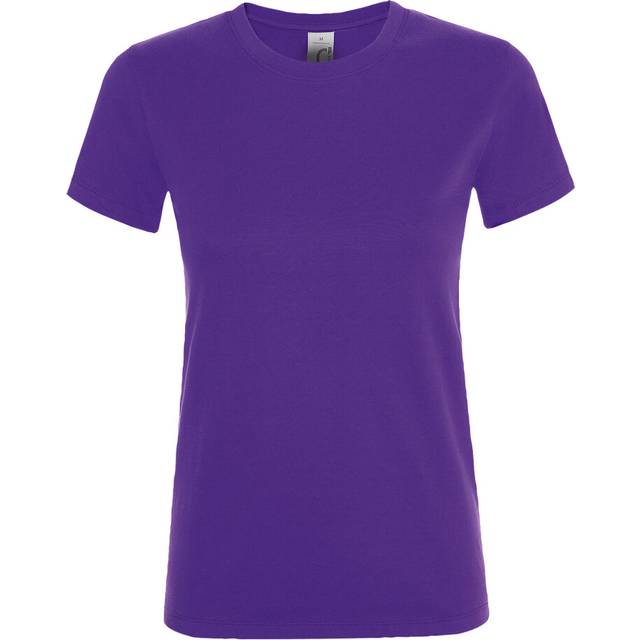 (2XL, Dark Purple) SOLS Womens/Ladies Regent Short Sleeve T-Shirt