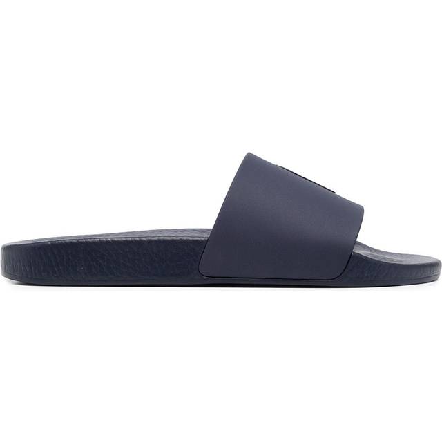 Polo Ralph Lauren - logo-print slides - men - Rubber - 10 - Blue