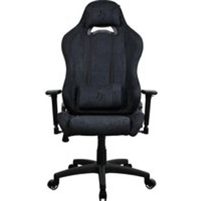 AROZZI Torretta Supersoft Fabric Gaming Chair - Pure Black, Black