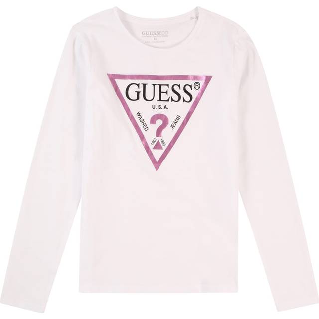 Girl's long sleeve T-shirt Guess Core - Blanc