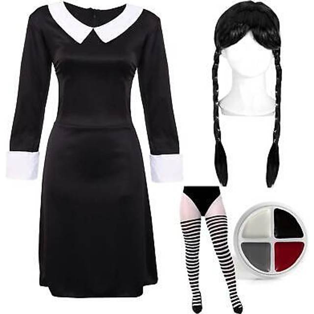 Adults Wednesday Addams Dress - Medium - Costume Only