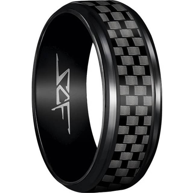 Real Carbon Fiber Ring | Black | Slate Series - 10