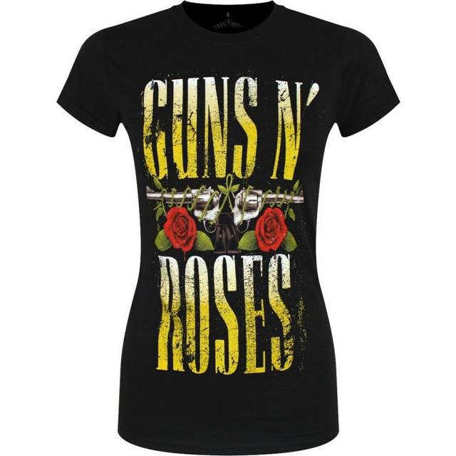 (2XL, Black) Guns N Roses Womens/Ladies Big Guns T-Shirt