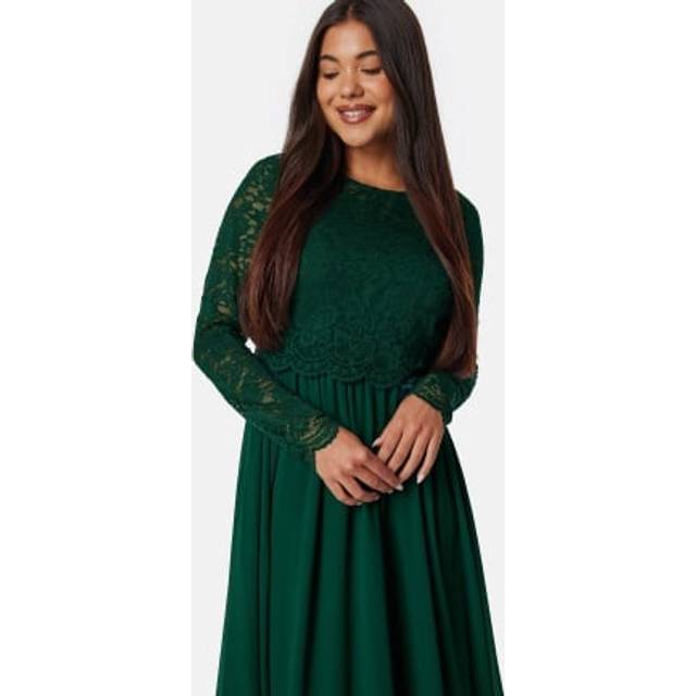 Lace Long Sleeve Midi Dress