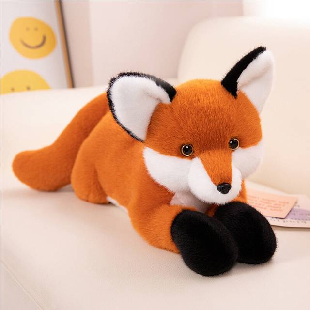 (Orange, 45cm/17.72in) Fox Toy Plush Dolls Pillow Back Cushion Room Decoration Children Perfect Gifts