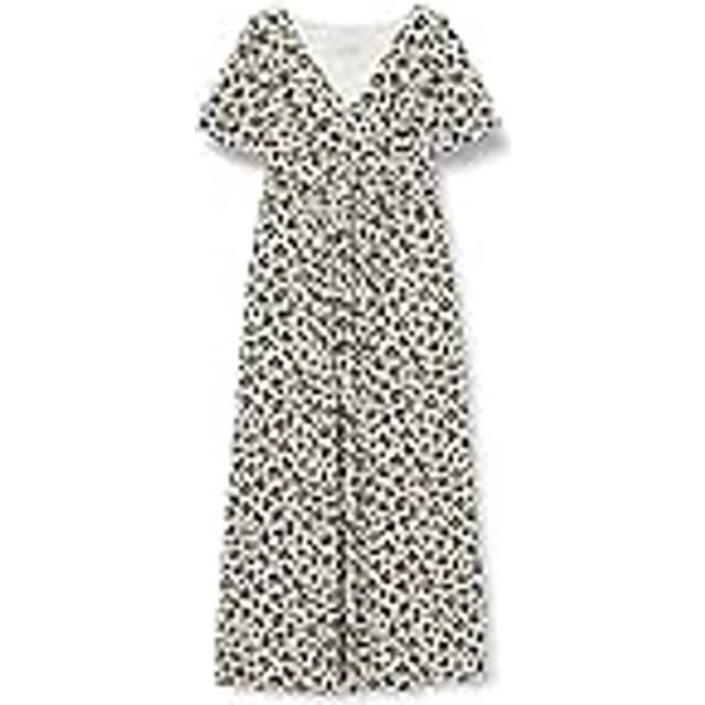Gina Bacconi Salina Jersey Animal Print Maxi Dress, Black/Beige