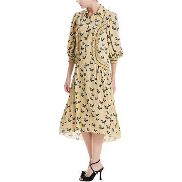 Max studio london womens printed a-line dress
