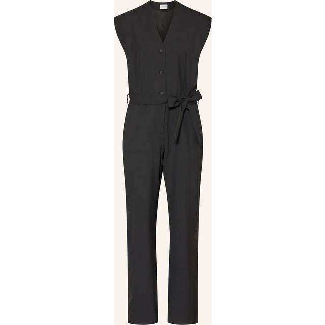 Joylaine Belted Jumpsuit - BLACK - Since its beginning in 1984, Claudie Pierlot has maintained the classic French outlook that inspired its founder. Melding timeless style with an uninhibited attitude, the results offer strong ready-to-wear pieces and bold accessories to uplift your seasonal style, each designed in the brand’s Parisian workshop.