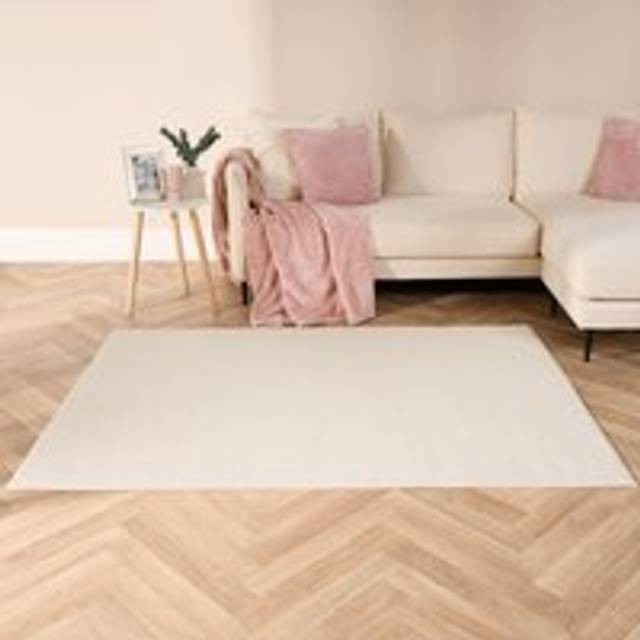 Boucle fleece rug living room soft carpet floor non slip modern bedroom area mat