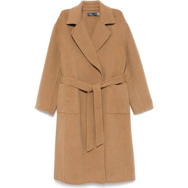 Polo Ralph Lauren - wool coat - women - Wool - L - Brown