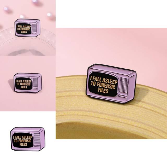 Contemporary Metal Brooch With Unique Tv And Letter Shapes For Stylish Women And Men Fashion Accessories