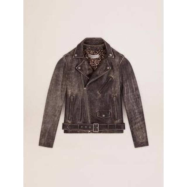 Golden Goose, Jacka, Herr, S, Läder, Vintage Biker Läderjacka - black (S)