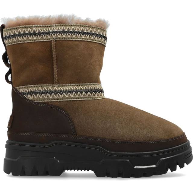 UGG - 44mm Classic Mini TrailGrazer boots - women - Leather - 6 - Brown